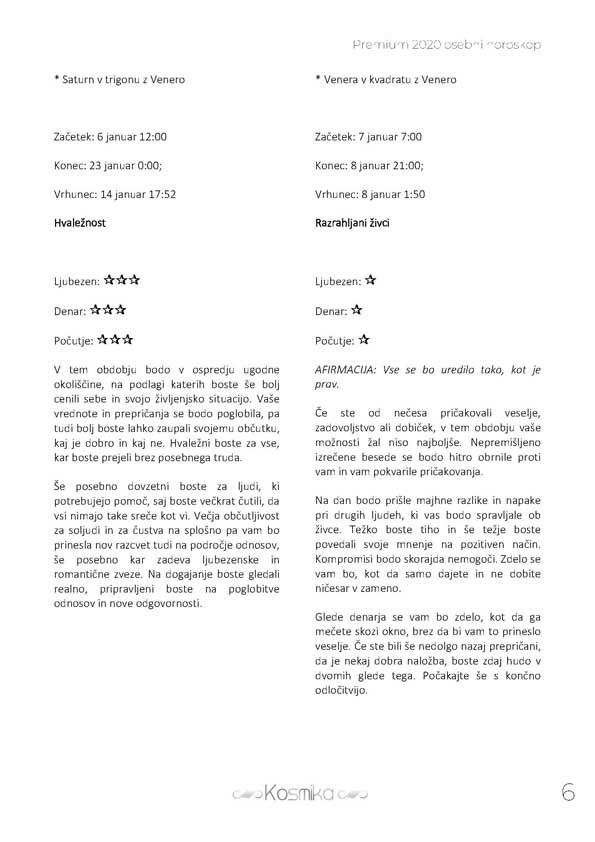 Osebni letni horoskop