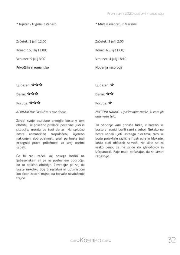 Osebni letni horoskop