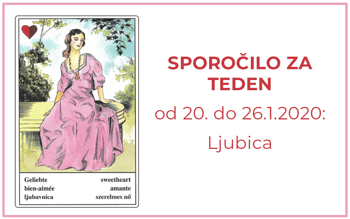 Karta tedna: Sporočilo za teden od 20. do 26.1.2020