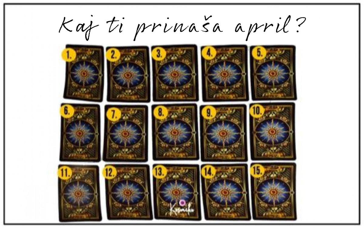 Tarot: kaj ti prinaša april?