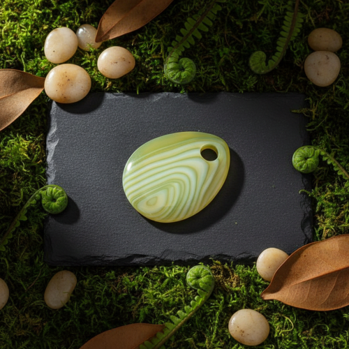 Obesek Rumeno zeleni ahat