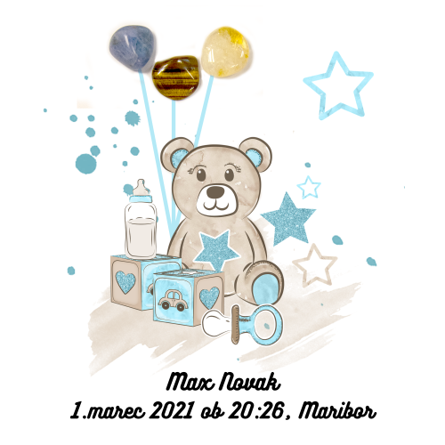 Slika s kristali za otroke  (različne možnosti)