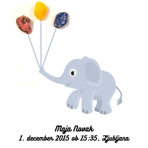 Slika s kristali za otroke  (različne možnosti)